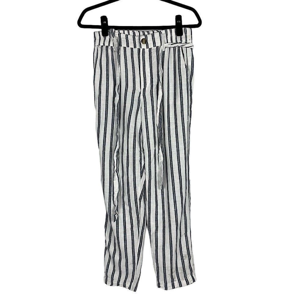 American Eagle Outfitter’s Linen Blend Stripe Wide Leg Pant - Women’s SP
